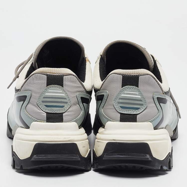Pre Owned Valentino Tricolor Mesh and Leather Climbers Sneakers Size 43