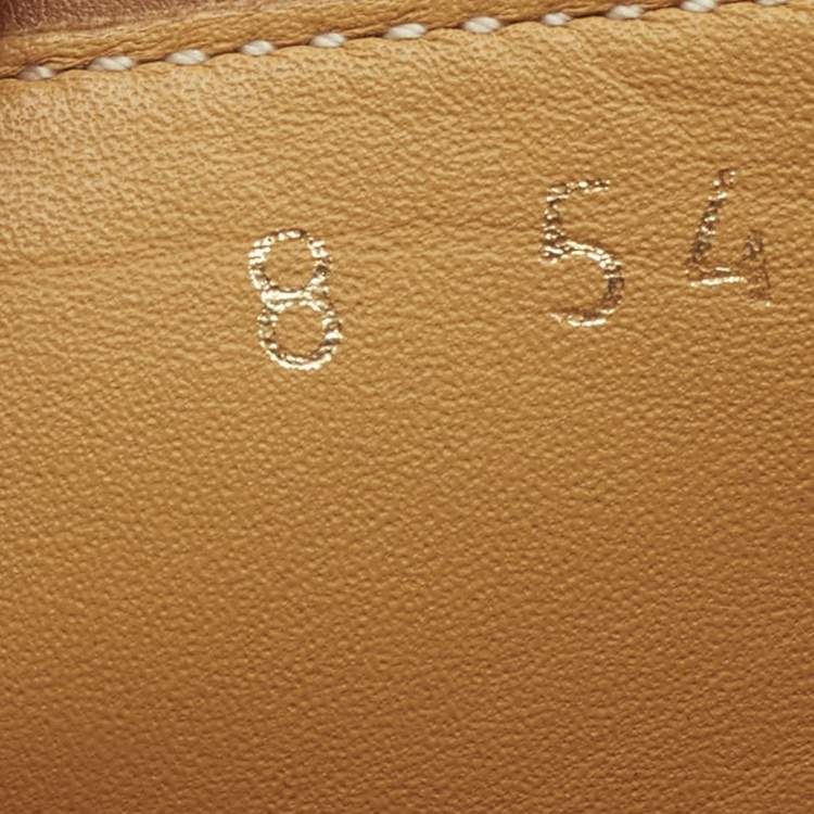 Pre Owned Valentino Brown Leather VLogo Loafers Size 41