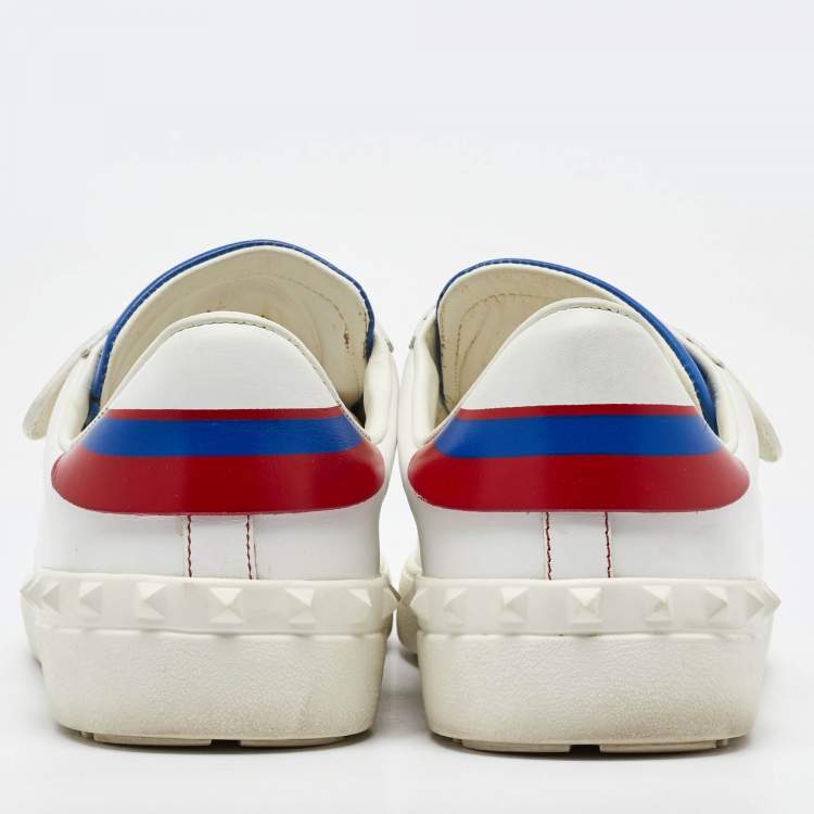 Pre Owned Valentino Multicolor Leather Super H Spiderman Low Top Sneakers Size 43
