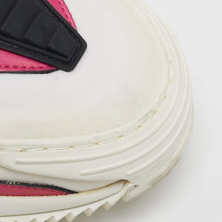 Pre Owned Valentino Multicolor Leather and Neoprene Wade Runner Sneakers Size 43.5