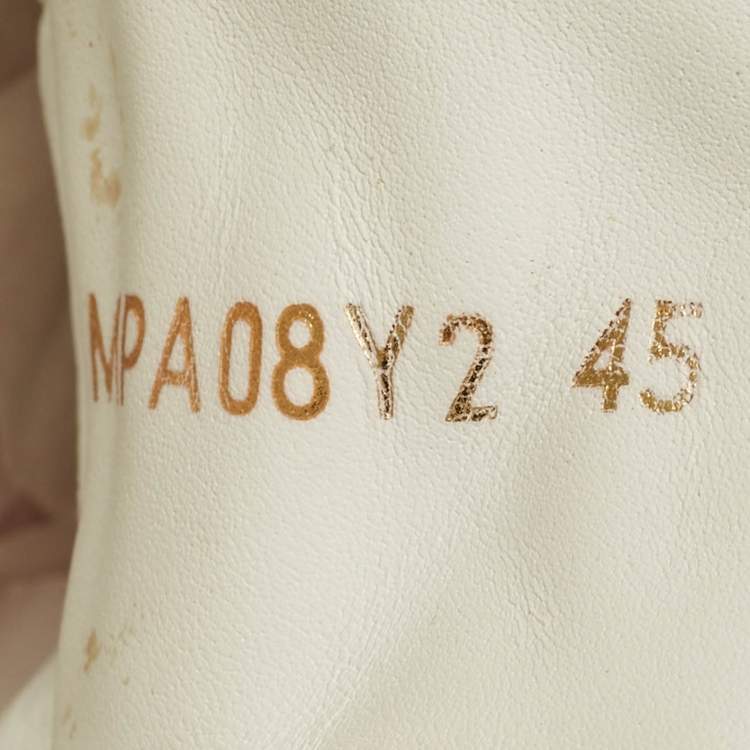 Pre Owned Valentino White Leather Upvillage Low Top sneakers Size 45