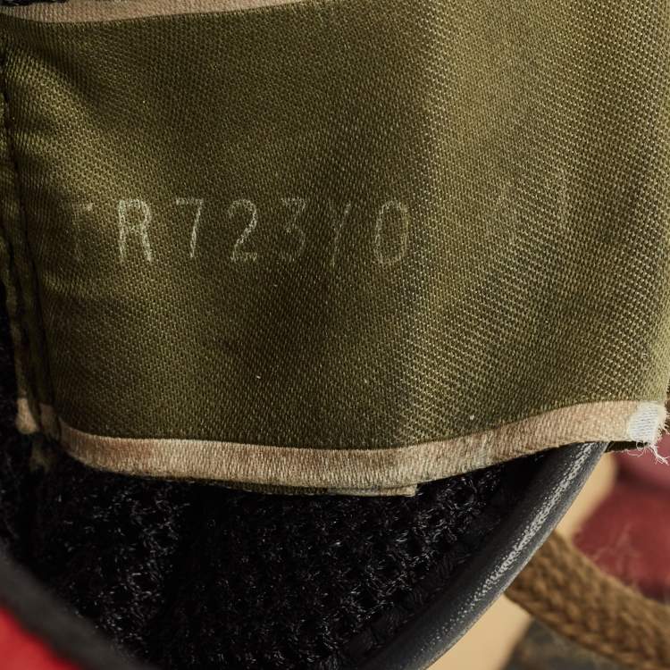 Pre Owned Valentino Rockrunner Size 41 Multicolor Leather and Suede Lace Up Sneakers