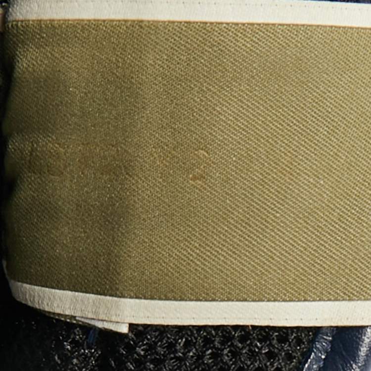 Pre Owned Valentino Rockrunner Size 44 Multicolor Mesh and Suede Lace Up Sneakers