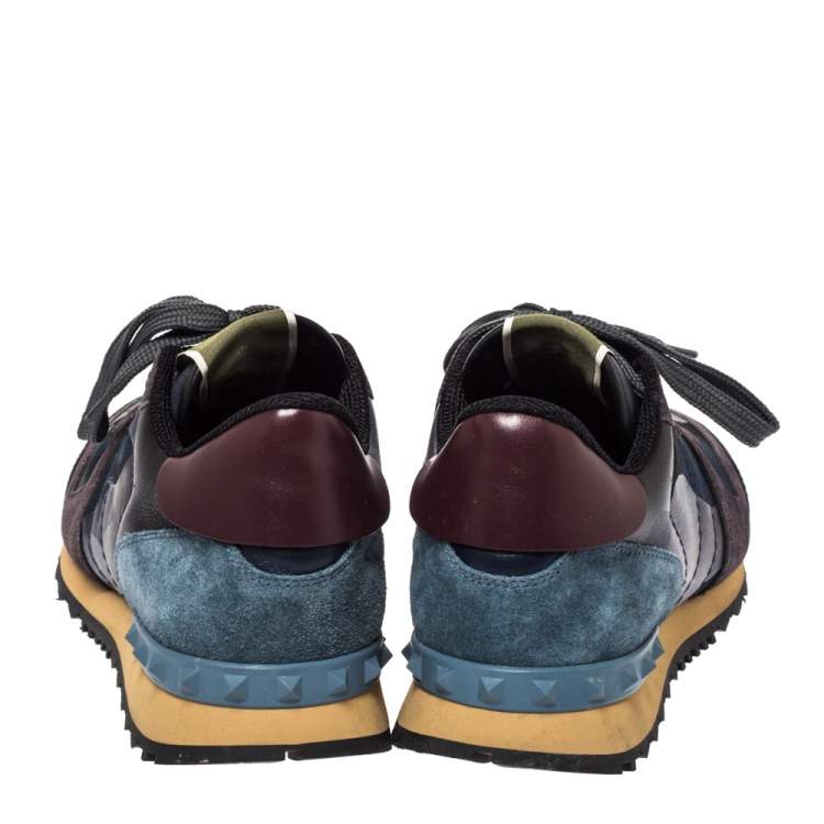 مملوكة مسبقًا Valentino Multicolor Camo Butterfly Printed Rockrunner Sneakers Size 39