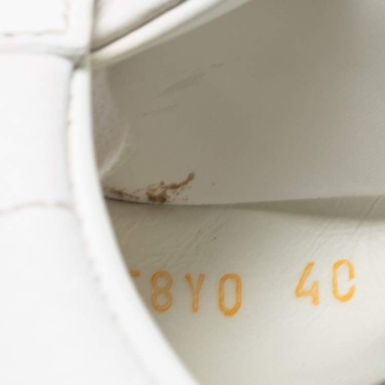 مملوكة مسبقًا Valentino White/Black Leather And Suede VL7N Sneakers Size 40