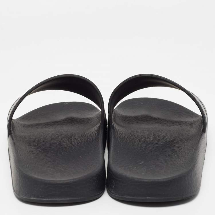 Pre Owned Valentino Two Tone Camouflage Print Rubber Slides Size 42