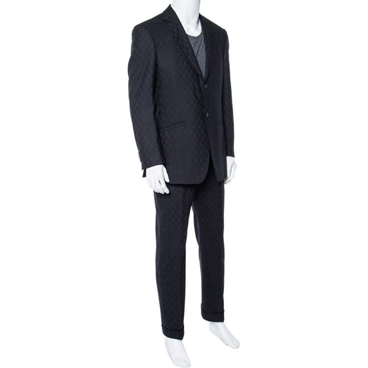 Versace Suit Jacket Size 52 IT 42 US Mens Gray Classic V2 Dress Blazer 3  Button | eBay