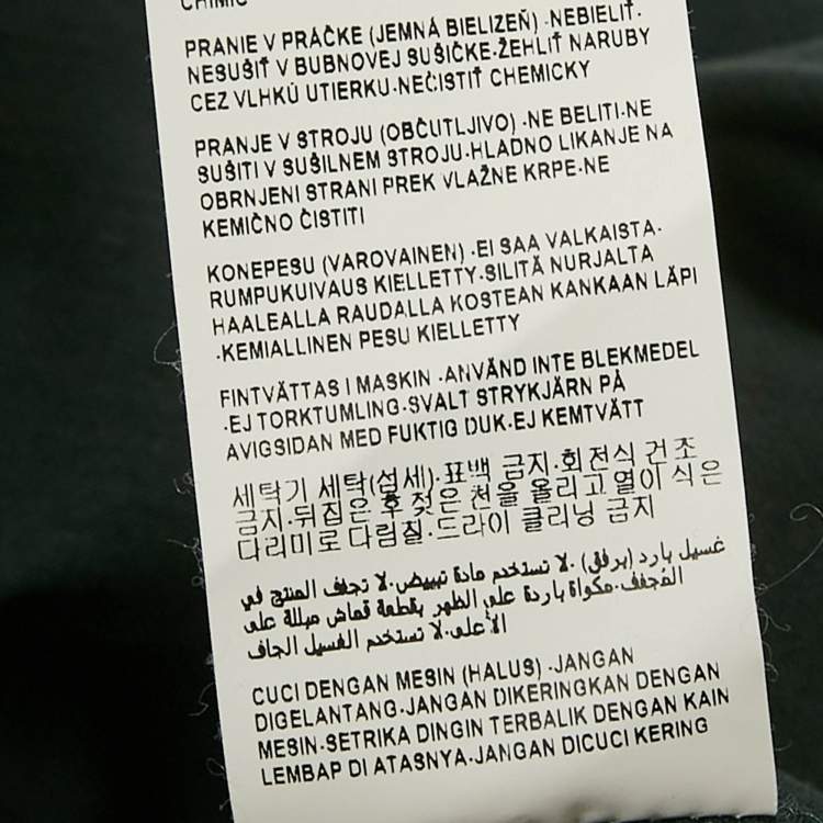 مملوكة مسبقًا Versace Collection Green Logo Applique Detail Cotton Polo T-Shirt M
