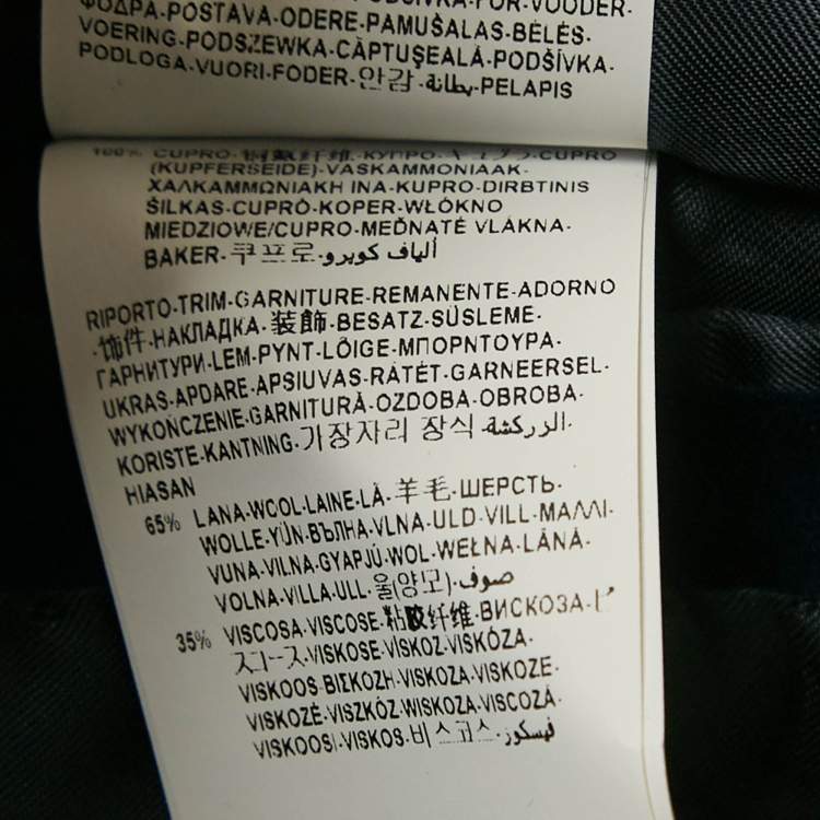 Pre Owned Versace Collection Blue Velvet Tailored Blazer XL