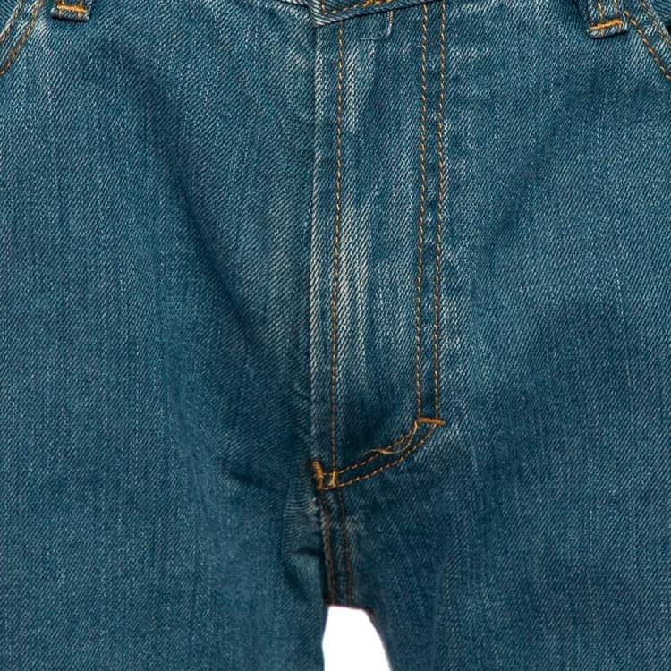 Pre Owned Versace Collection Blue Denim Trend Jeans L 