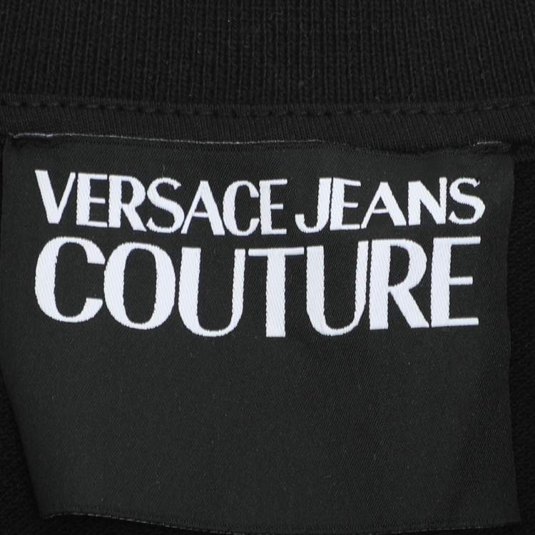 Pre Owned Versace Jeans Couture Black Jersey Front Pocket Polo T-Shirt XXL