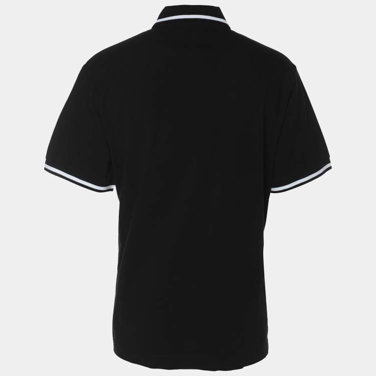 Pre Owned Versace Jeans Couture Black Jersey Front Pocket Polo T-Shirt XXL