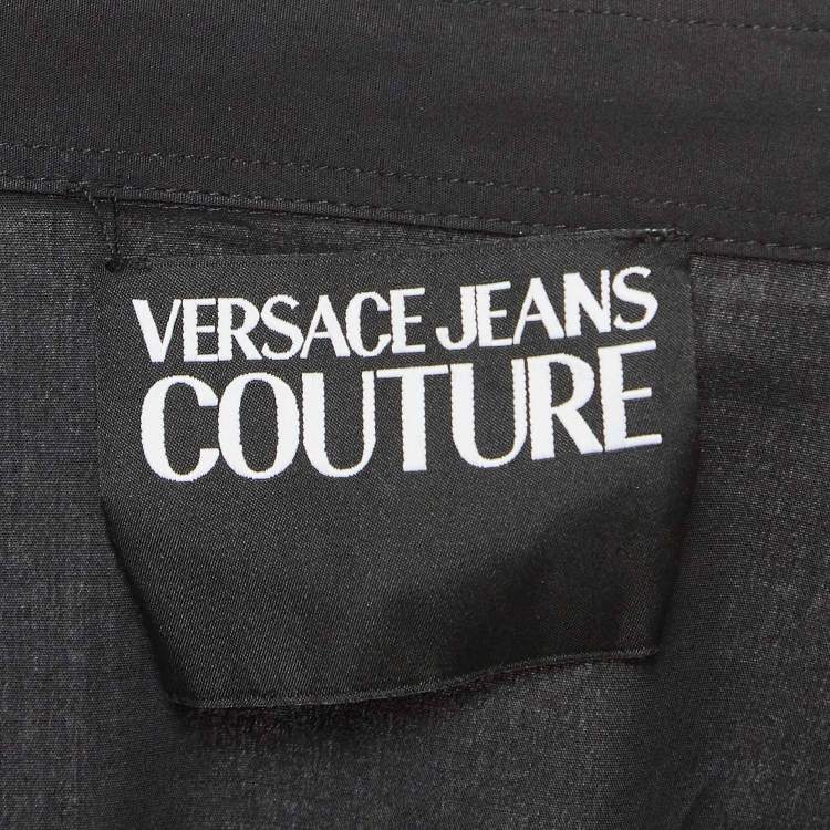 Pre Owned Versace Jeans Couture Black Cotton Long Sleeve Shirt XL
