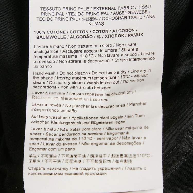 Pre Owned Versace Jeans Couture Black Logo Print Jersey T-Shirt XL