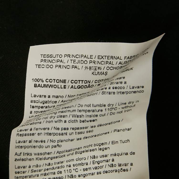 Pre Owned Versace Jeans Couture Black Printed Jersey T-Shirt XL