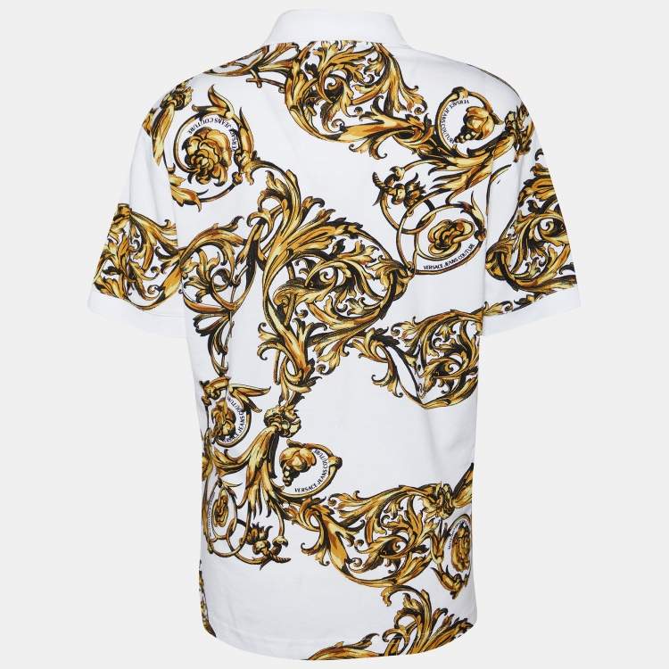 Barocco print cotton jersey t-shirt - Versace - Men