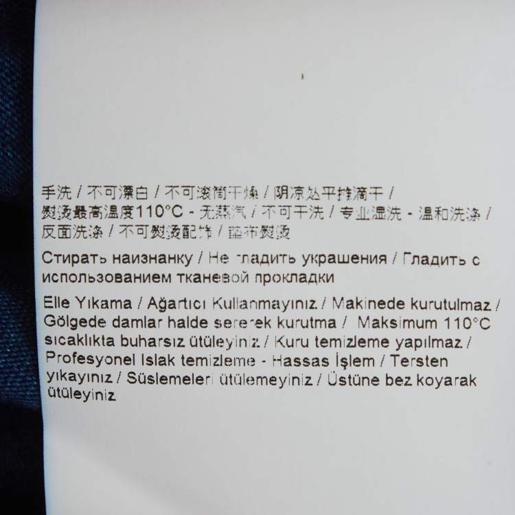 مملوكة مسبقًا Versace Jeans Blue Tiger Print Jersey Crew Neck T-Shirt XL