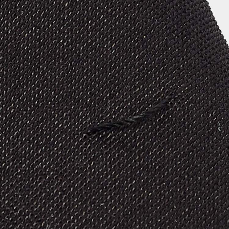 Pre Owned Versace Black Medusa Embroidered Silk 2-Pack Ties