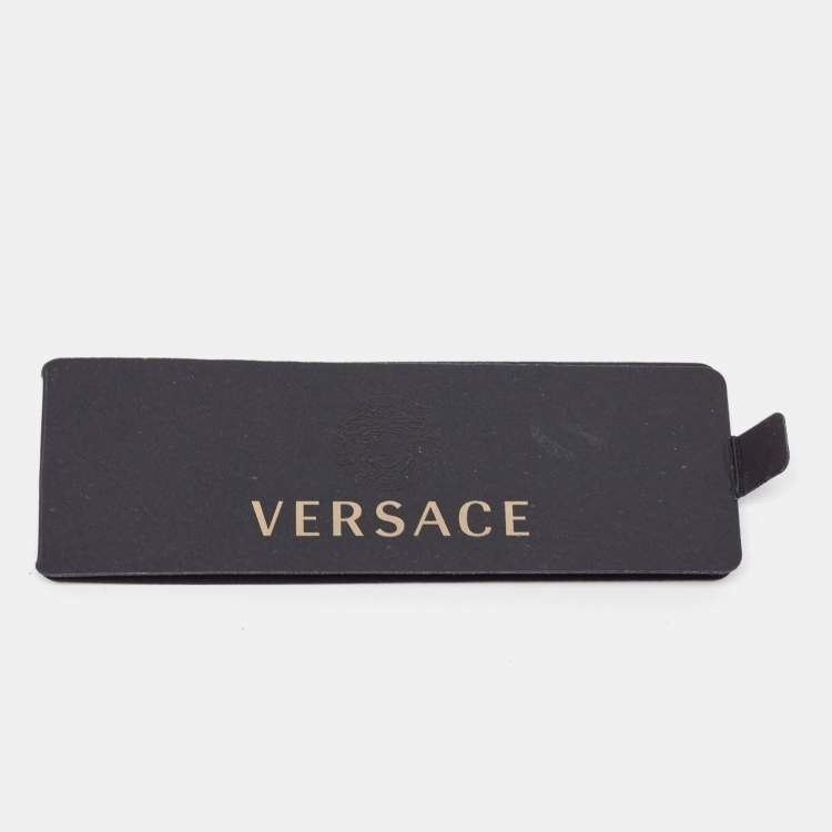 Pre Owned Versace Navy Blue Medusa Patterned Silk Tie