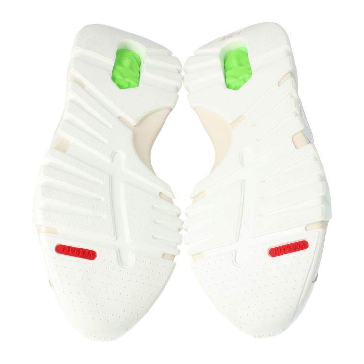 Pre Owned Versace White Leather Squalo Platform Sneakers Size 45