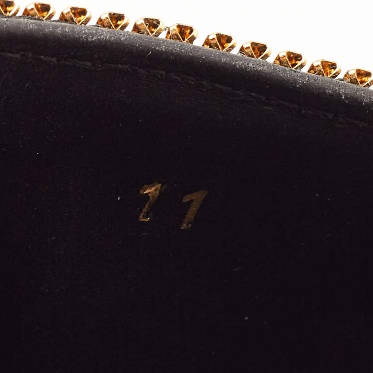 Pre Owned Fendi X Versace Black Rubber Metal Embellished Flat Slides Size 45