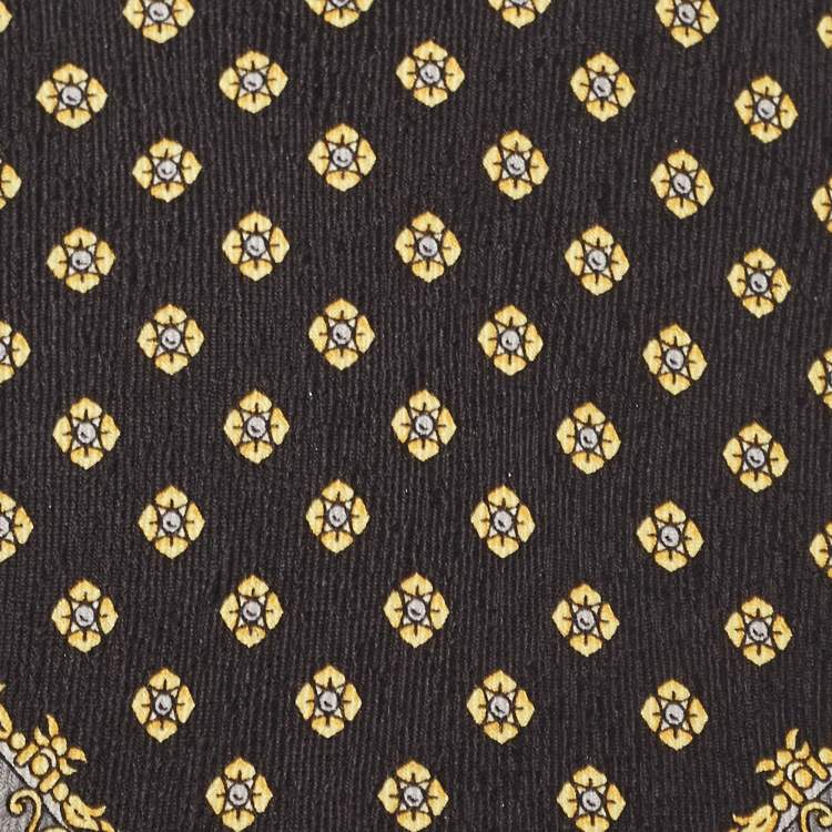 Pre Owned Versace Multicolor Patterned Silk Classic V2 Tie