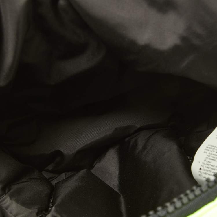 Pre Owned Versace Neon Yellow Nylon Sling Bag