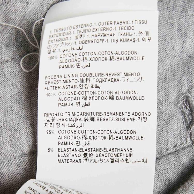 Pre Owned Versace Grey Medusa Print Cotton Knit Hoodie XL