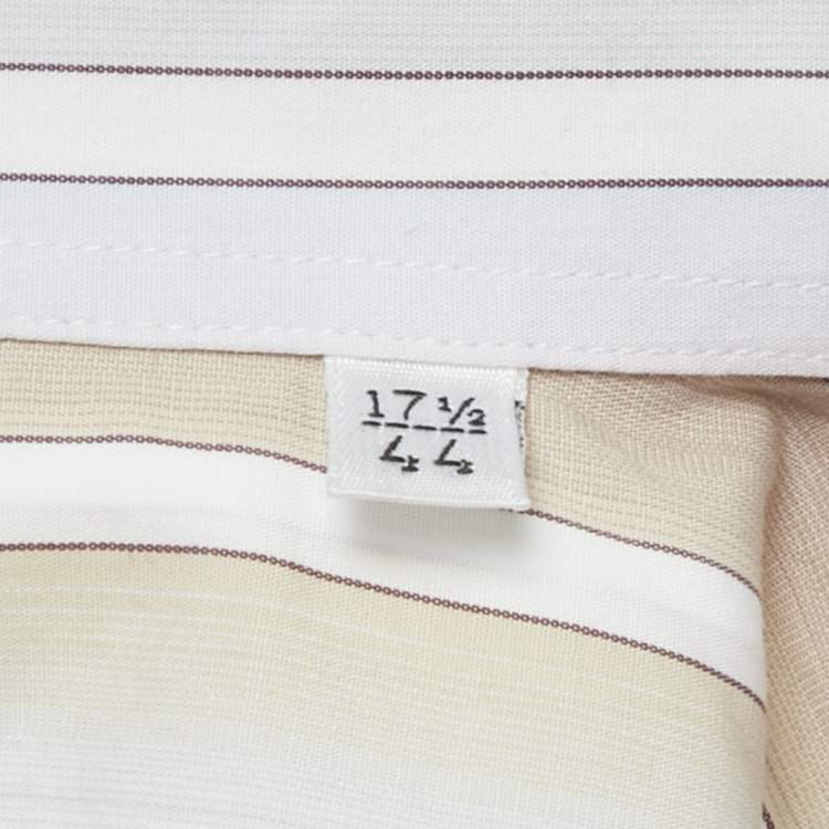 Pre Owned Versace Pink Striped Cotton Button Front Shirt XXXL