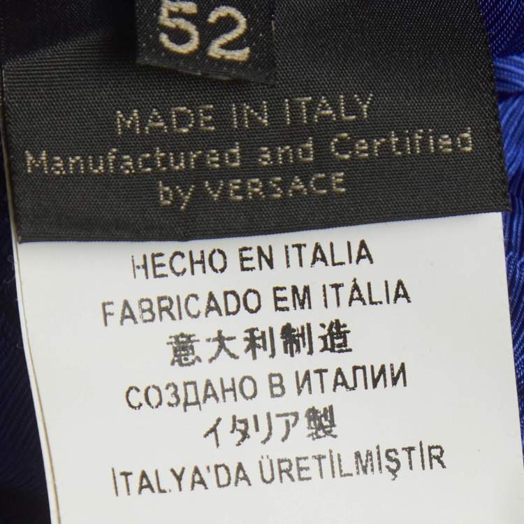 Pre Owned جاكيت بومبر فيرساتشي صناعي أسود مقاس كبير جداً ( اكسترا لارج )