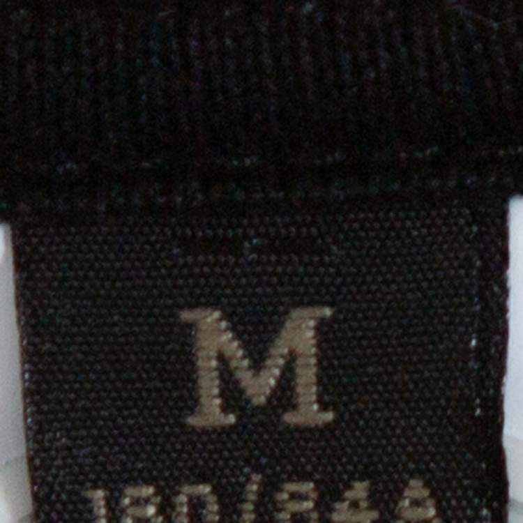 Pre Owned Versace Black Logo Print Cotton Elasticized Waist Jogger Pants M