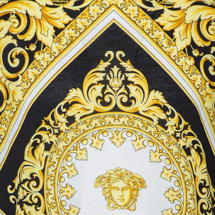 Pre Owned Versace Muticolor Baroque Print Cotton Crewneck T-Shirt XL 