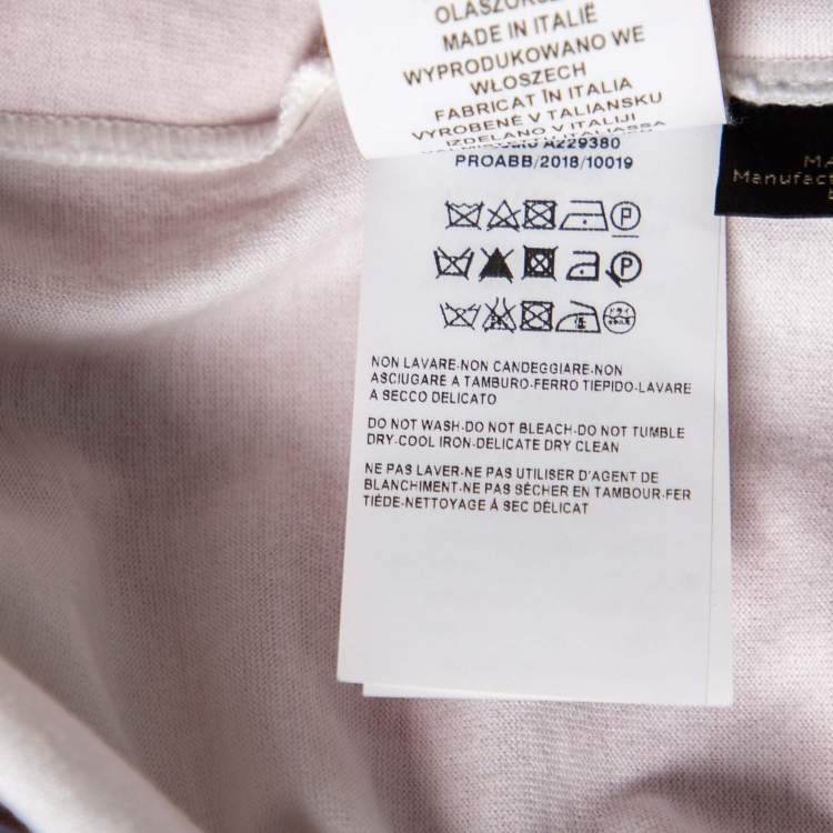 Pre Owned Versace Colorblock Logo Printed Cotton Short Sleeve T-Shirt L 