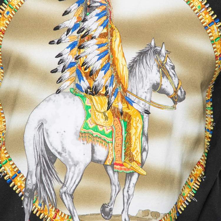 Pre Owned Versace Multicolored Printed Cotton Short Sleeve T-Shirt S
