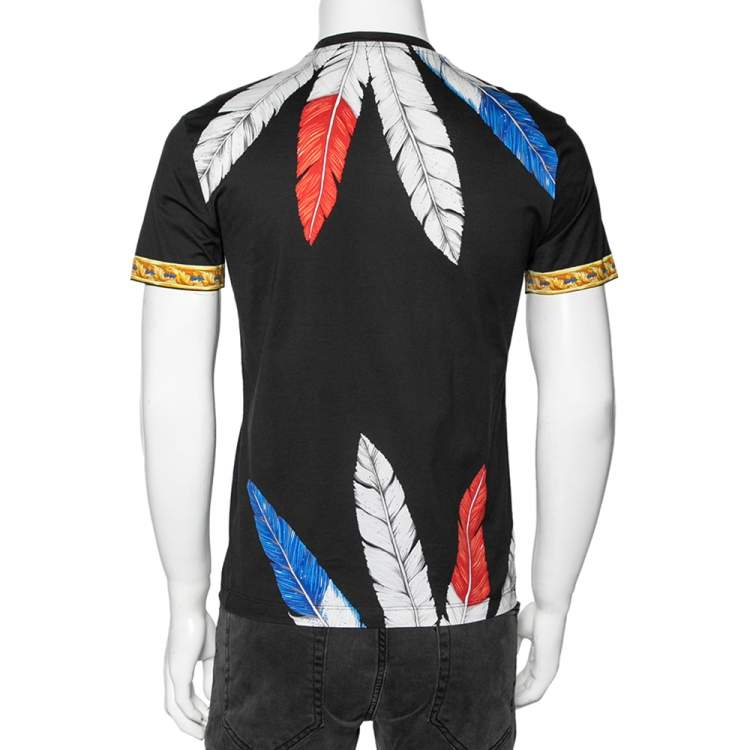 Pre Owned Versace Multicolored Printed Cotton Short Sleeve T-Shirt S