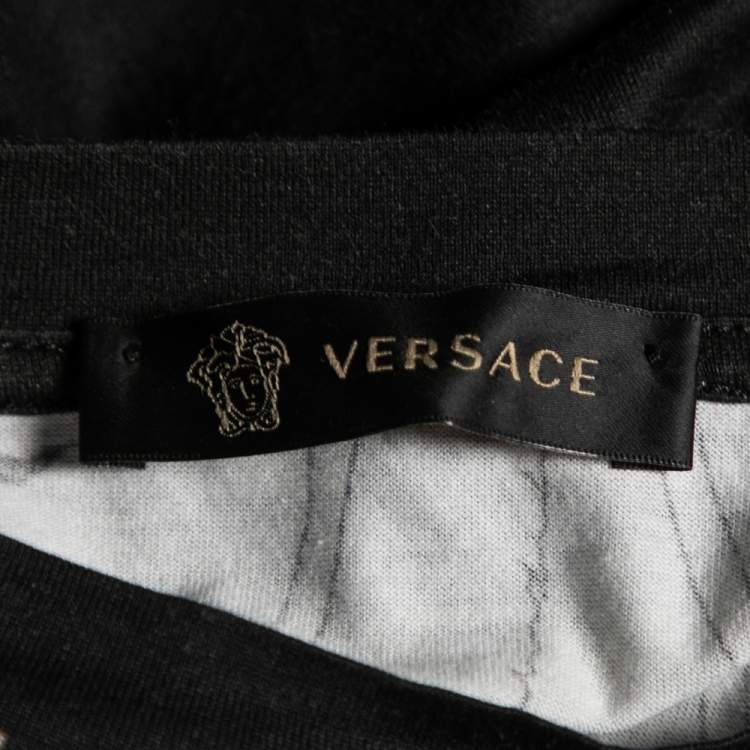 Pre Owned Versace Multicolored Printed Cotton Short Sleeve T-Shirt S
