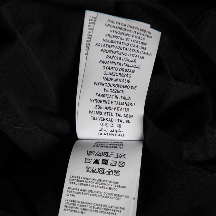 Pre Owned Versace Black Medusa Printed Cotton Short Sleeve T-Shirt L
