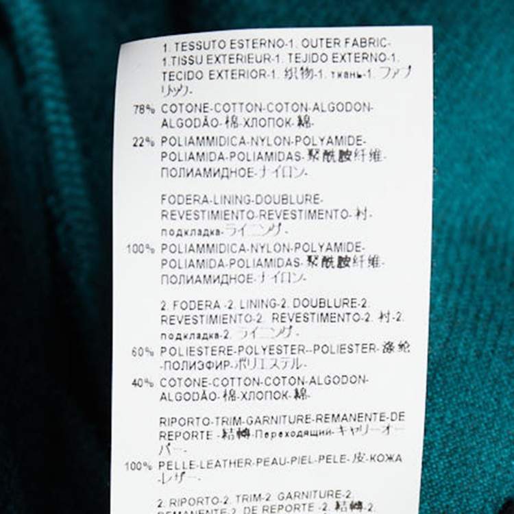 Pre Owned Versace Green Velour Logo Detail Track Suit M