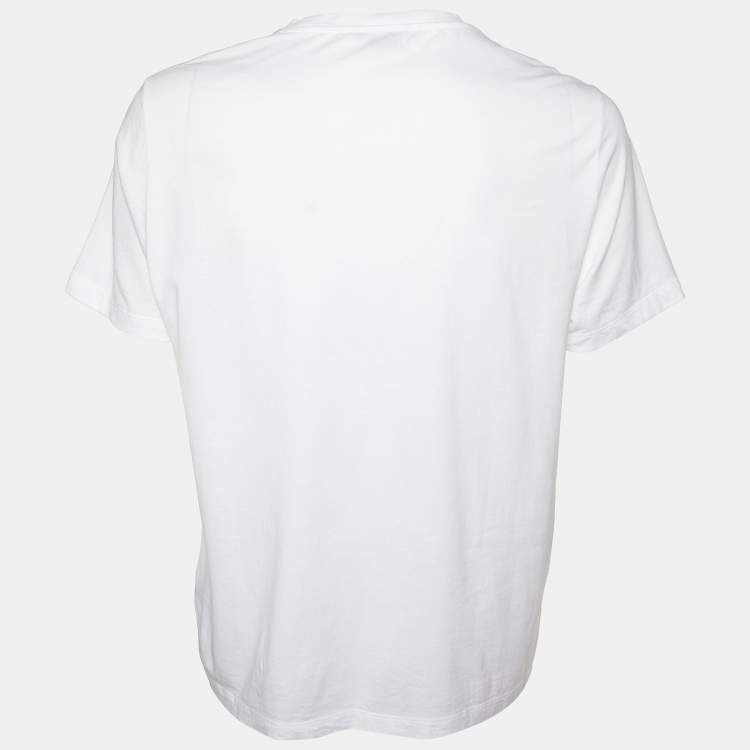 Versace Man T-Shirt White Size L Cotton