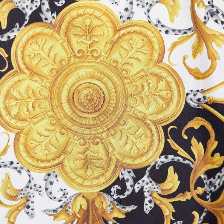 Pre Owned Versace Multicolor Baroque Printed Silk Button Front Shirt XL