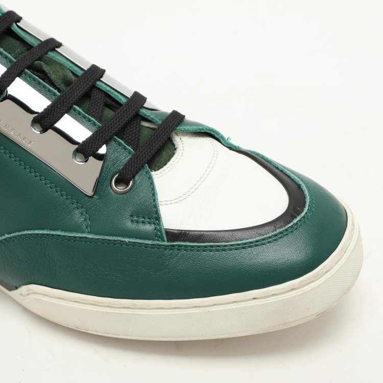Pre Owned Versace Multicolor Leather Low Top Sneakers Size 43