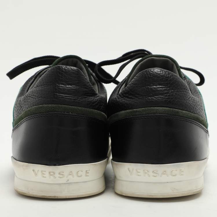 Pre Owned Versace Multicolor Leather Low Top Sneakers Size 43