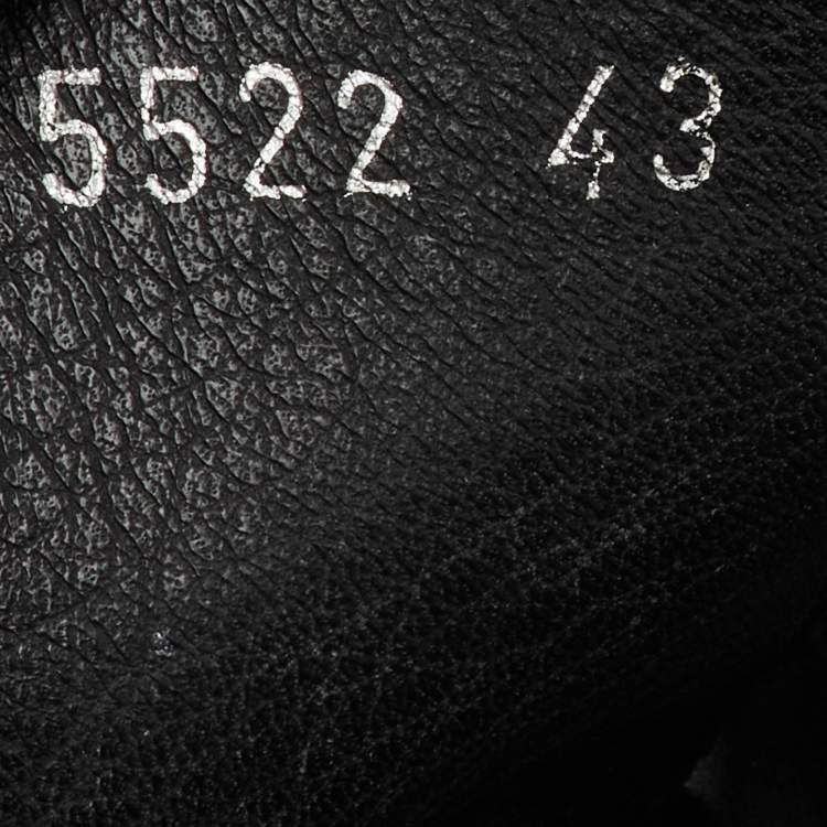 Pre Owned صندل سلايد فيرساتشي جلد أسود بتفاصيل ميدوسا مسطح مقاس 43