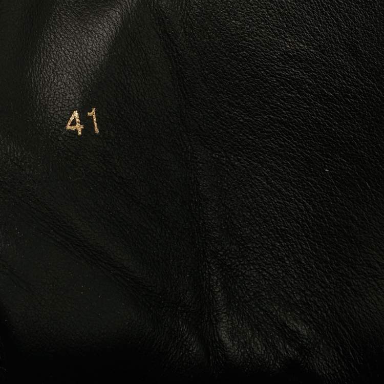 Pre Owned Versace Palazzo Size 41 Black Leather Medusa High Top Sneakers