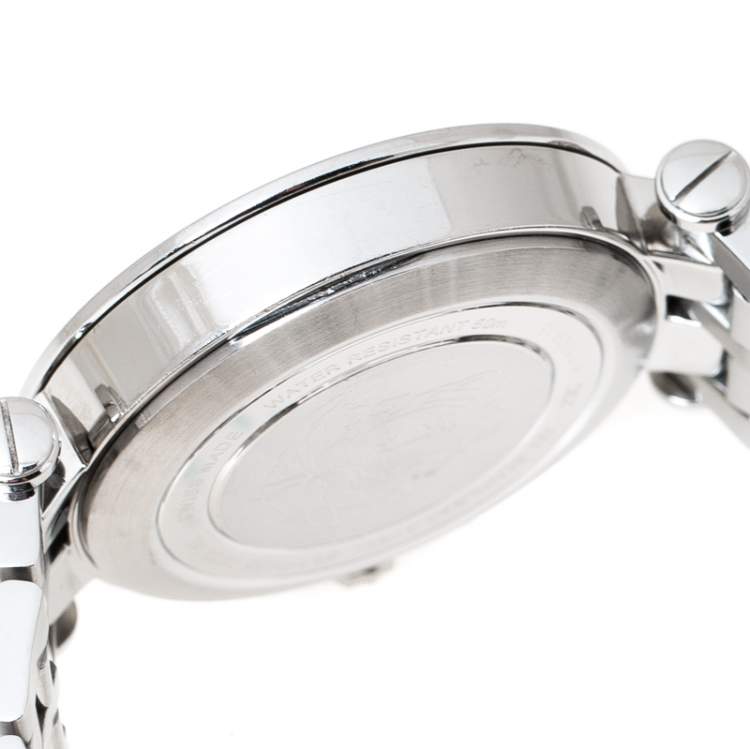 Pre Owned Versace Silver White Stainless Steel V Race 23C Women's Wristwatch 42 mm