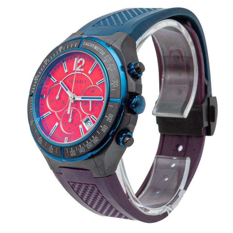Pre Owned Versace DV One Cruise Limited Edition 40/99 Pieces Automatic Chronograph Men's Watch 43.5 MM