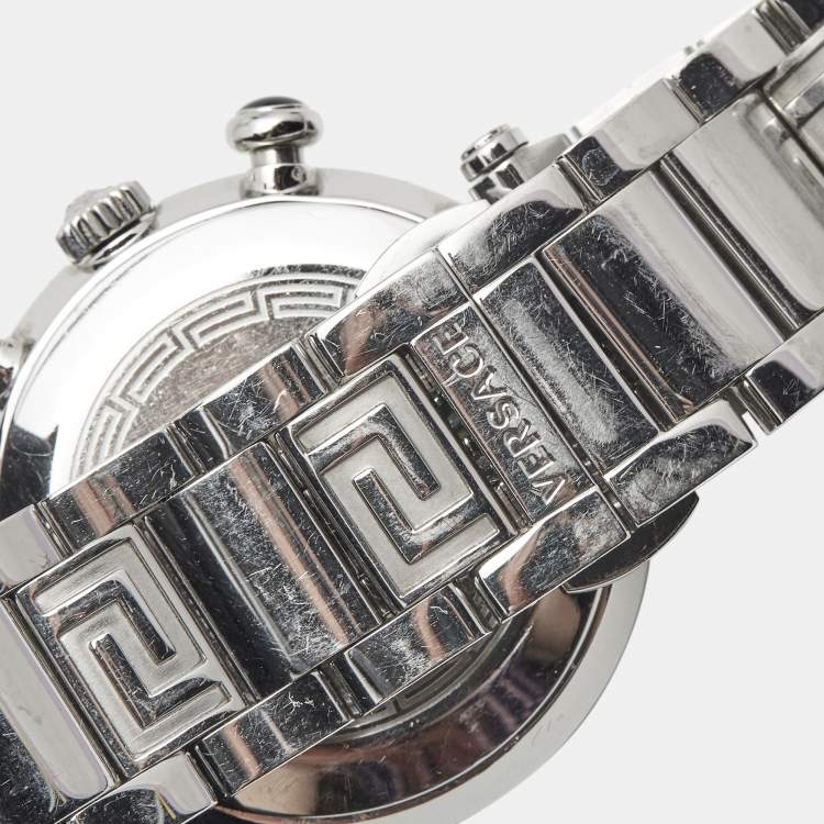 Pre Owned Versace Mother of Pearl Stainless Stainless Reve 68C Women's Wristwatch 40 mm