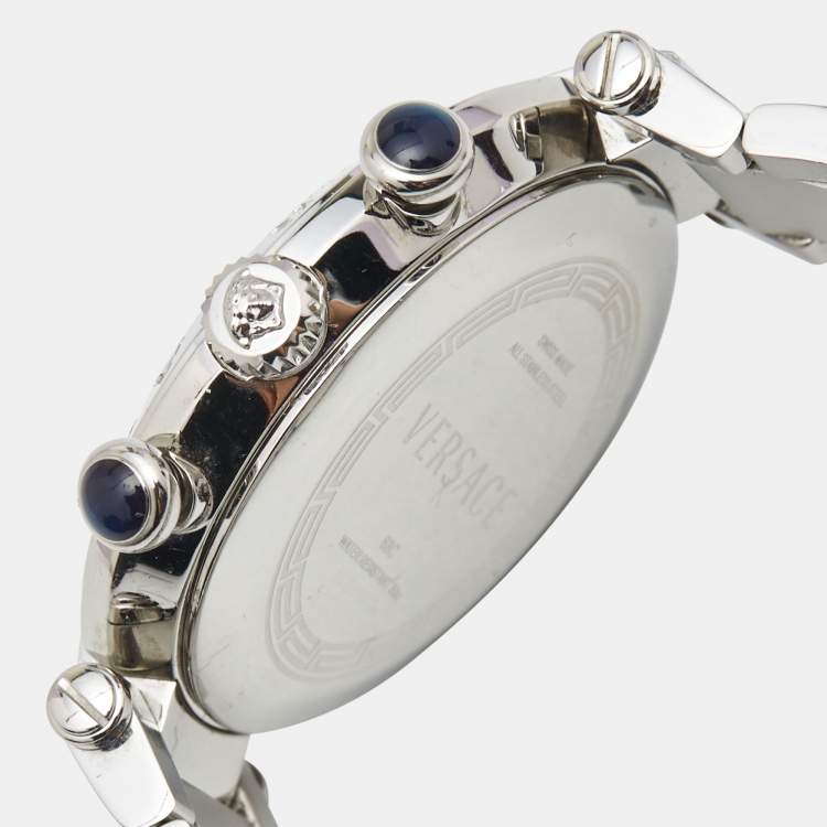Pre Owned Versace Mother of Pearl Stainless Stainless Reve 68C Women's Wristwatch 40 mm