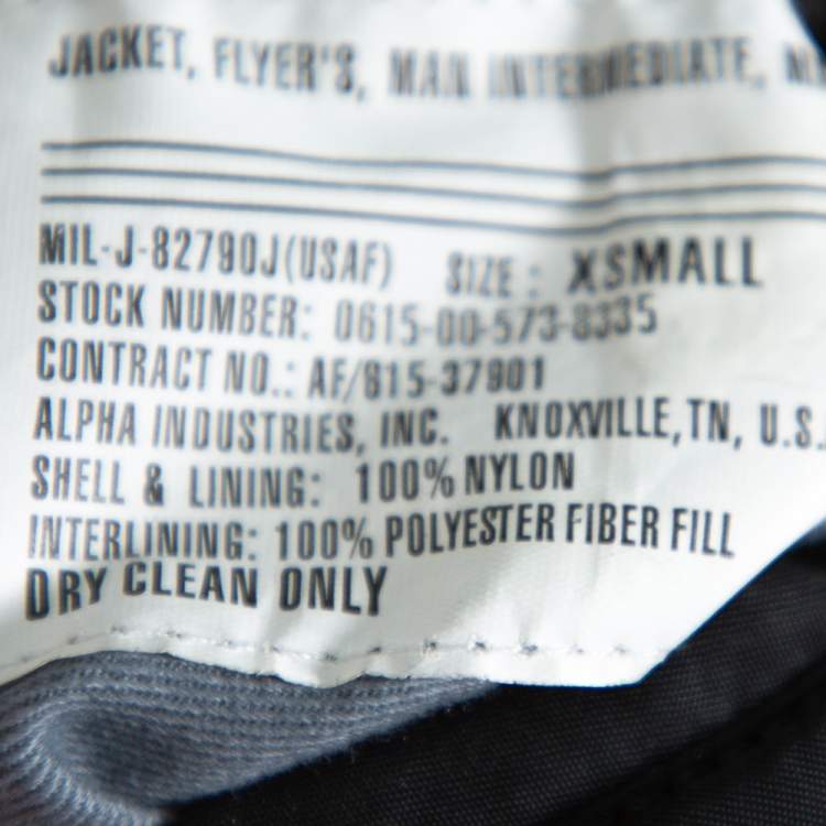 Pre Owned Vetements Black & Orange Synthetic Logo Print Reversible Bomber Jacket XS