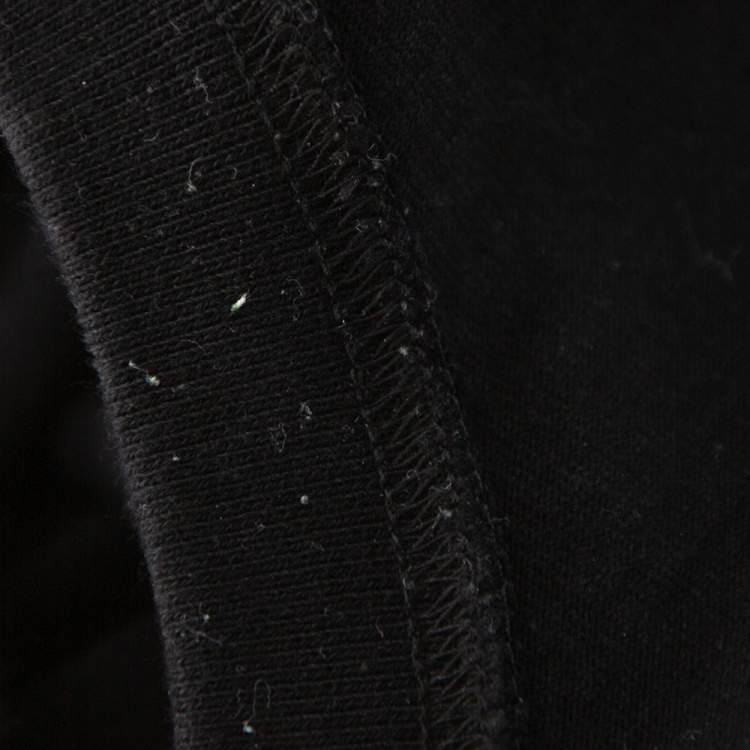 Pre Owned Vetements Black Cotton Bullets Print Oversized Crewneck T-Shirt M